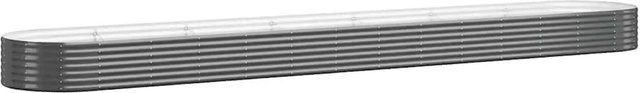 vidaXL Hochbeet aus verzinktem Stahl in Anthrazit, B/H/T: 544 x 36 x 100 cm - Bild 1