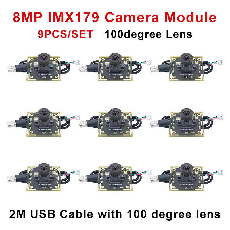 HBVCAM IMX179 8MP Kameramodul mit 100 Grad Sichtfeld in Schwarz für das Autodarts IO Punktezählsystem - Bild 2