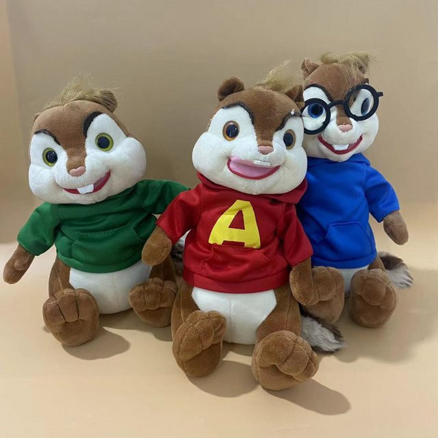 Bandai Alvins und die Chipmunks Plüschpuppe, 25cm - Bild 1