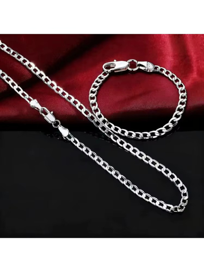 Schmuckset, 925 Silber, Armbänder und Halsketten, Damen - Bild 2