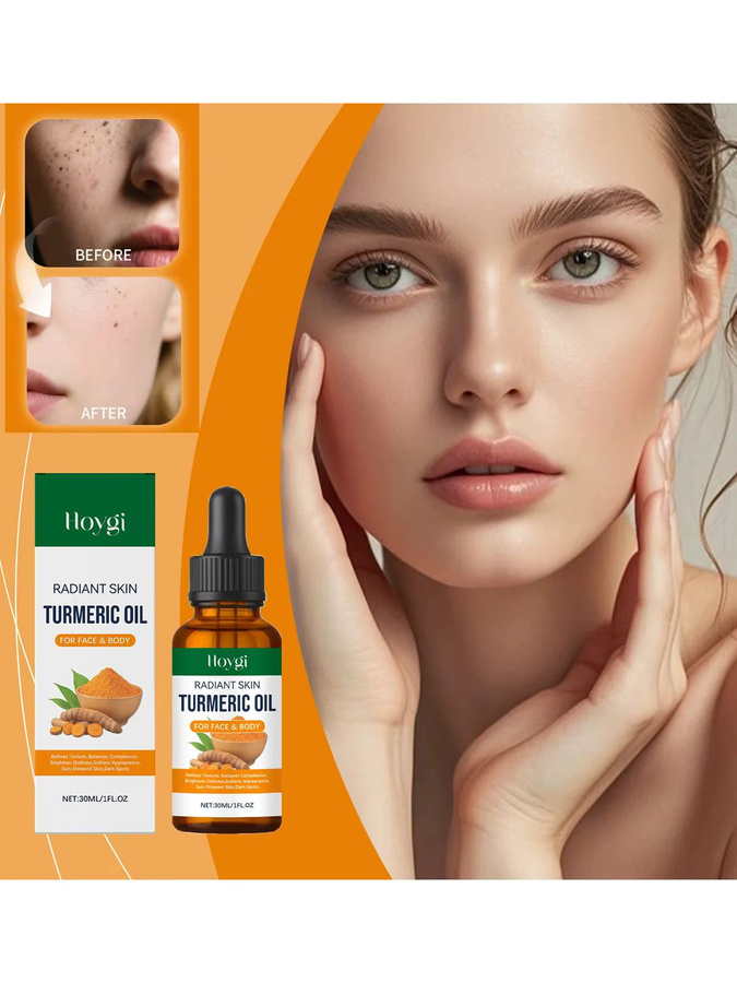 Hoygi Kurkuma Aufhellungsöl, Gesicht und Körper, 30 ml, Unisex - Bild 5