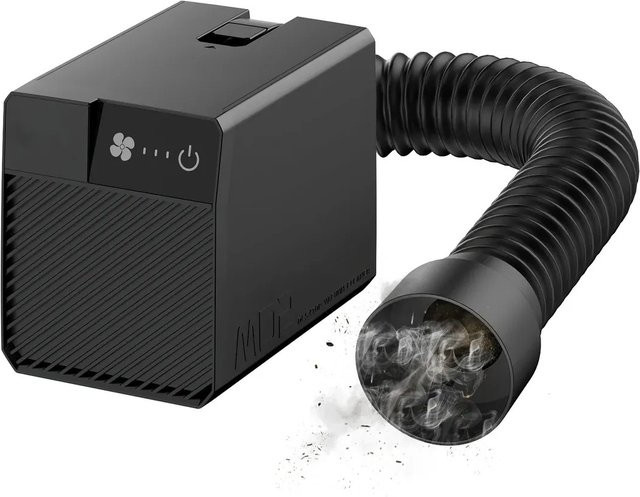 Carverall MD2 Rauchfilter für Lasergravierer in Schwarz mit 3-Stufen-Lüfter und austauschbarem Filter für K15PRO JL9 A1PRO - Bild 1