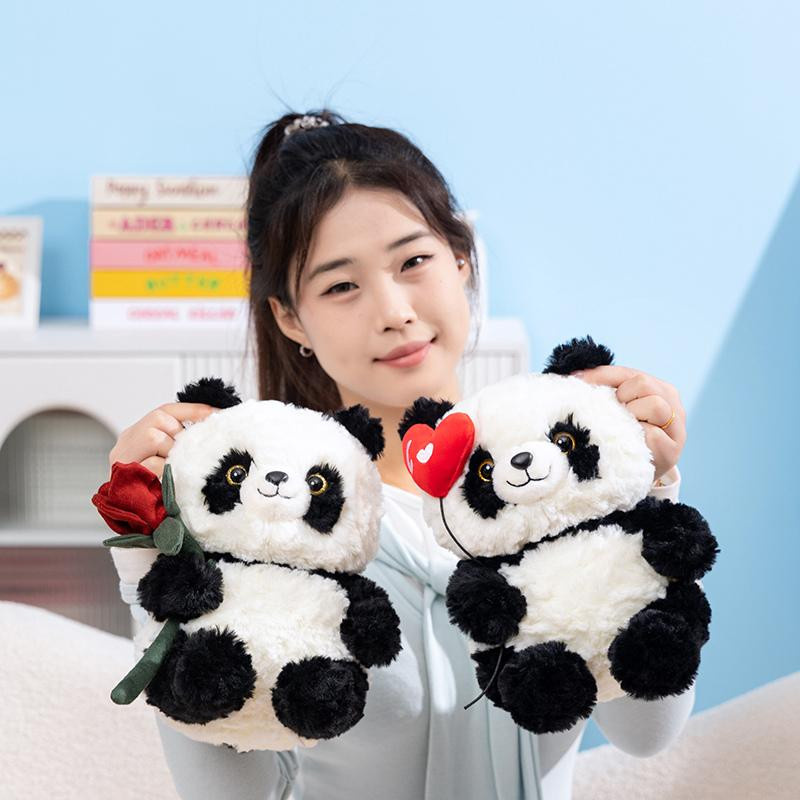 PUNIDAMAN Bambus Panda Puppe Plüschpuppe, 23cm - Bild 3