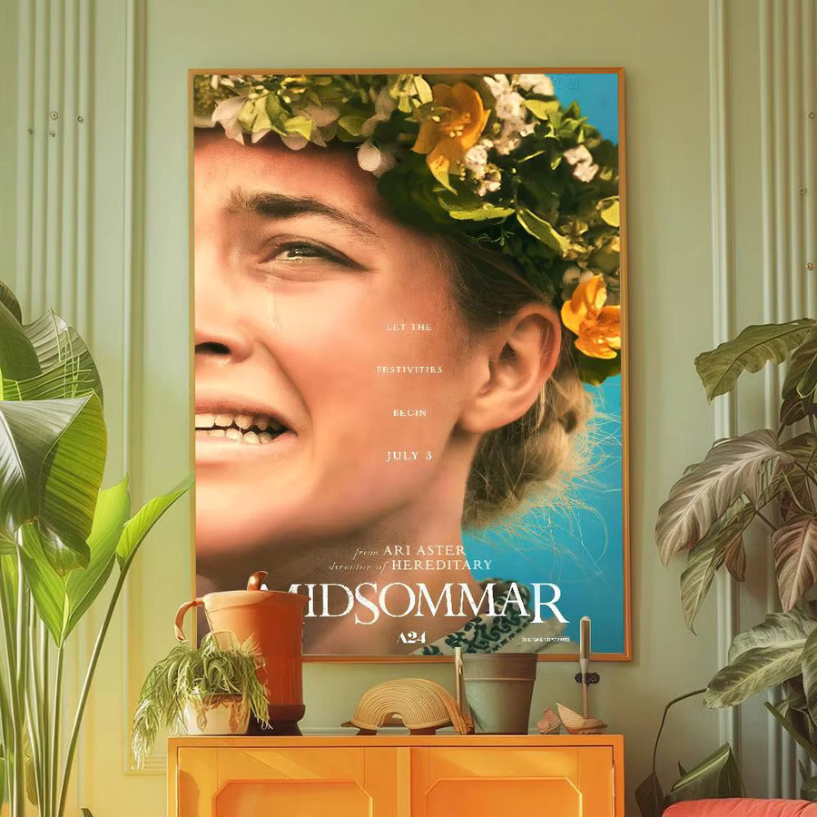 M-Midsommar-r Movies selbstklebendes Wandkunst-Poster aus Leinwand in Mehrfarbig für deine Heimdekoration - Bild 6