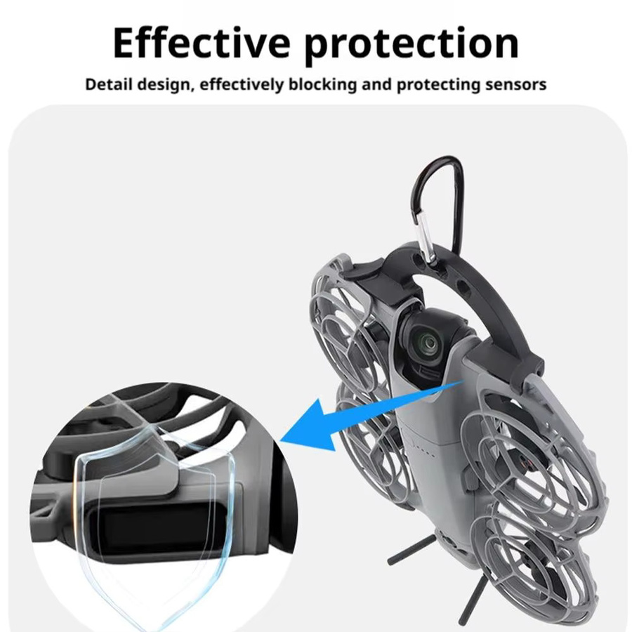 DJI NEO 2 Rucksack-Haken und Halterung mit Clip-Design für Tisch- oder Wandmontage, Schwarz - Bild 4