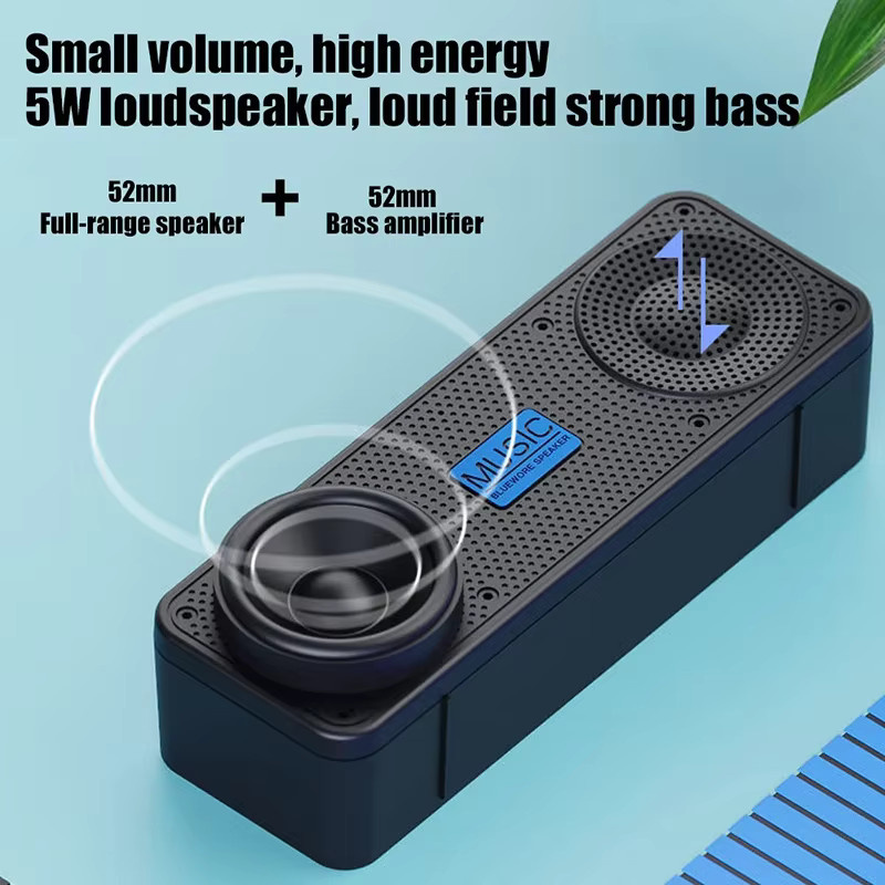HACHANLUN S18 Bluetooth Wireless Smart Lautsprecher mit Subwoofer für Handy und Computer in Schwarz oder Rot - Bild 2