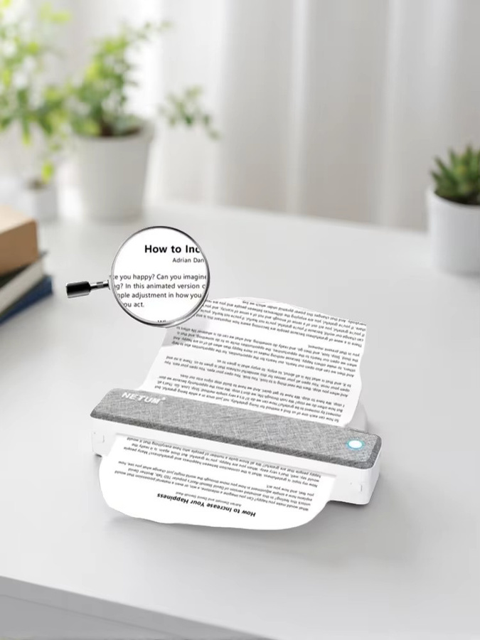 NETUM LT-P10 Tragbarer A4 Thermodrucker mit Bluetooth, Tintenlos, 203 DPI, Wiederaufladbar - Bild 3