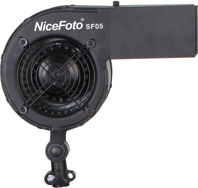 NiceFoto SF05 Studiofotografie Wind-Haargebläse Stream-Ventilator in Schwarz mit EU-Stecker - Bild 1