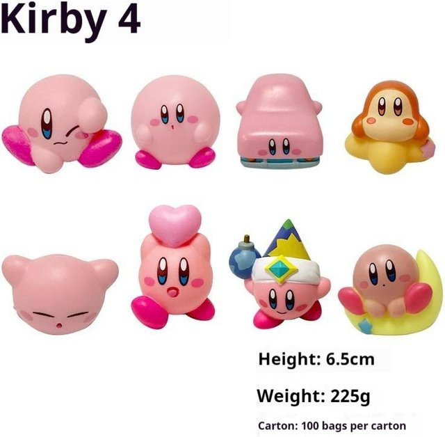 Kirby Anime Figur, Rosa, 8-teiliges Set, ab 14 Jahren - Bild 1