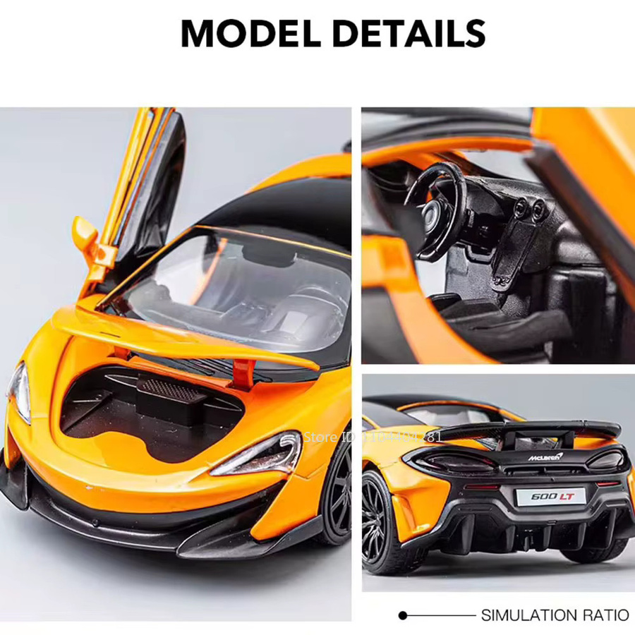 MAKEDA 600LT 765LT Modell, Diecast Auto, 1:32, Metall, mit Licht und Sound - Bild 2