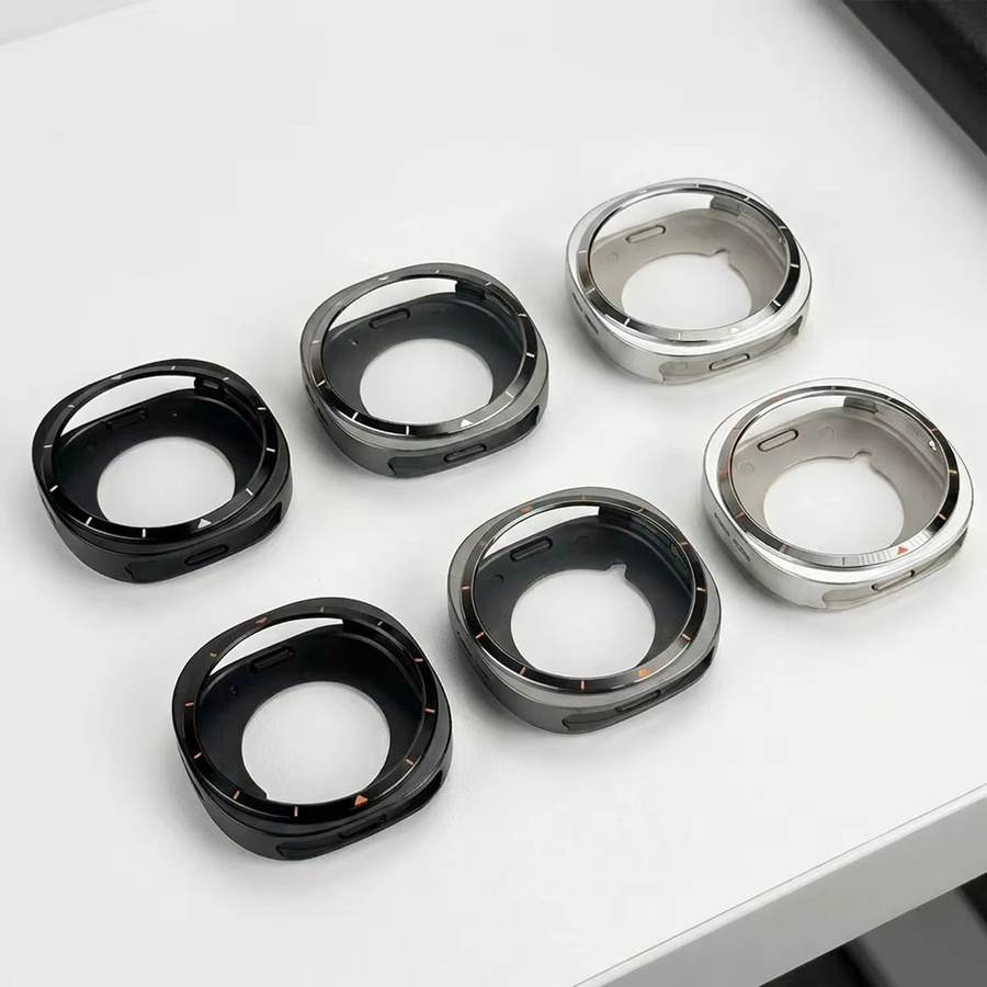 CHIICSMART Schutzhülle für Samsung Galaxy Watch 8, Metallgehäuse, Schwarz, Unisex - Bild 2