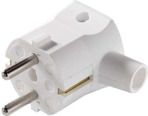 Martin Kaiser Schutzkontakt-Winkelstecker 577/kws aus Polyamid in Kalkweiß - Bild 1