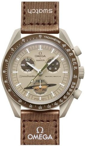Omega Moon Mission To Saturn Herrenarmbanduhr, Bioceramic, Grau - Bild 1