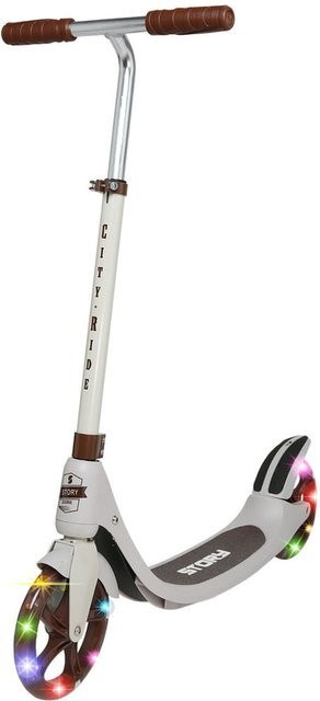 City-Scooter City Ride LED, beige, Metall - Bild 1
