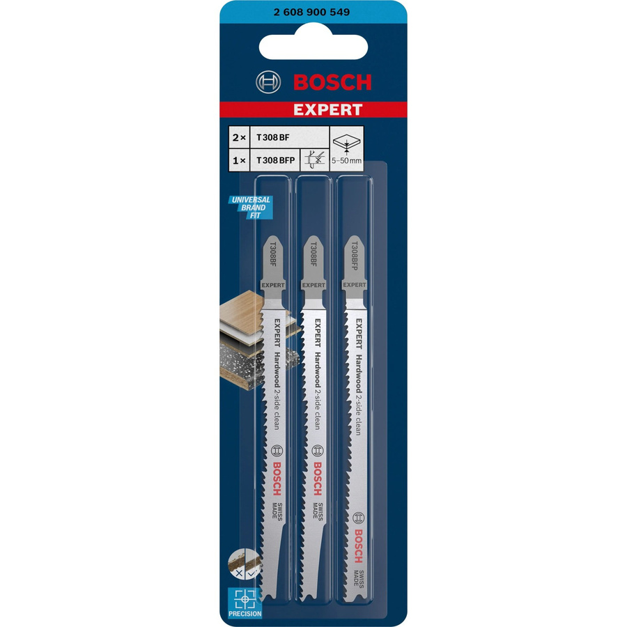 Bosch Expert Stichsägeblatt-Set aus Bimetall für Holz, 3-teilig, Silber - Bild 3