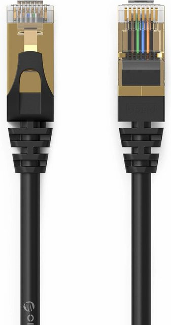 Orico PUG-C7 Cat7 Ethernet LAN Netzwerkkabel, Schwarz, 0,5 m - Bild 1