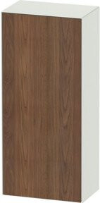 Duravit Halbhochschrank White Tulip in Weiß Matt mit Glastür und Regalböden, B/T/H: 40 x 24 x 88 cm - Bild 1