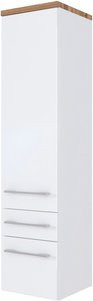 HELD MÖBEL Midischrank Davos in Weiss, B/T/H: 30 x 35 x 130 cm - Bild 1