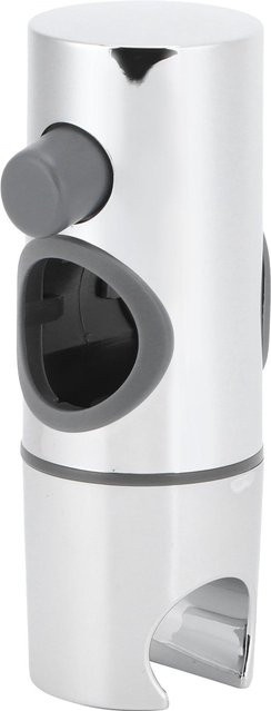 Verstellbarer Duschkopfhalter von Love Home Garden für 25-mm-Gleitschienen aus ABS-Kunststoff in Weiß und Silber - Bild 1