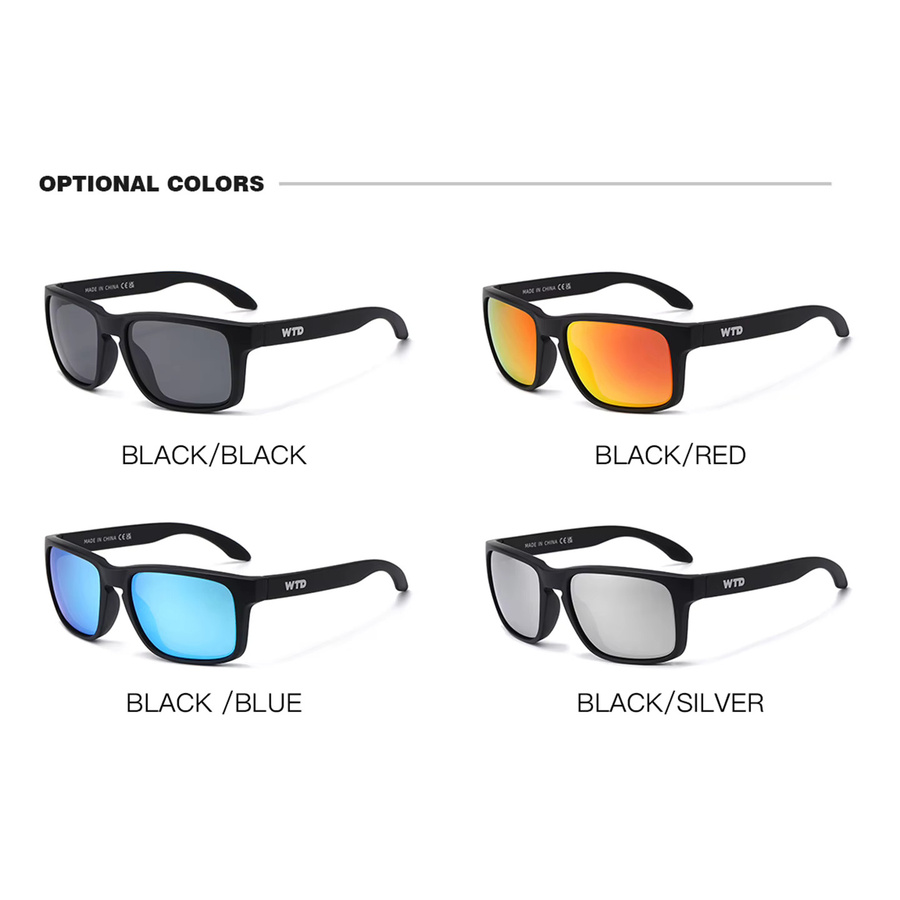 WTD Polarisierte Sonnenbrille, Vollrand, Unisex, black, Plastic - Bild 3