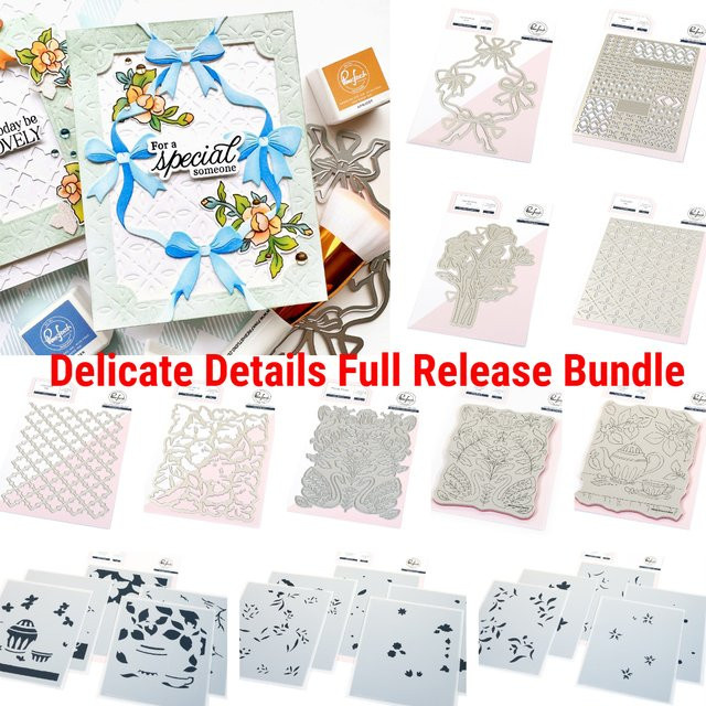 Zarte Details Metall-Stanzformen für Schichtschablonen und Scrapbooking in Silber - Bild 1