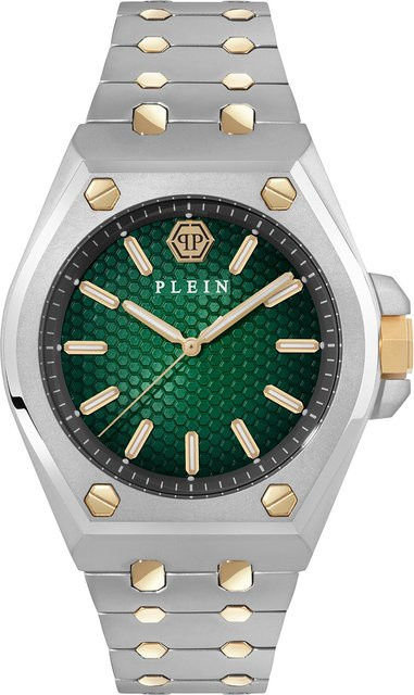 Philipp Plein Herrenuhr, Quarz, Edelstahl, Grün, 43 mm, 5 ATM - Bild 1
