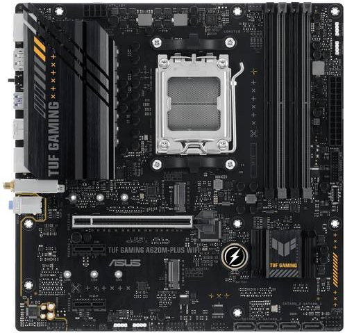 ASUS TUF GAMING A620M-PLUS WIFI Mainboard mit AMD AM5 Sockel, Micro-ATX, DDR5, Wi-Fi und Ethernet in Schwarz - Bild 2