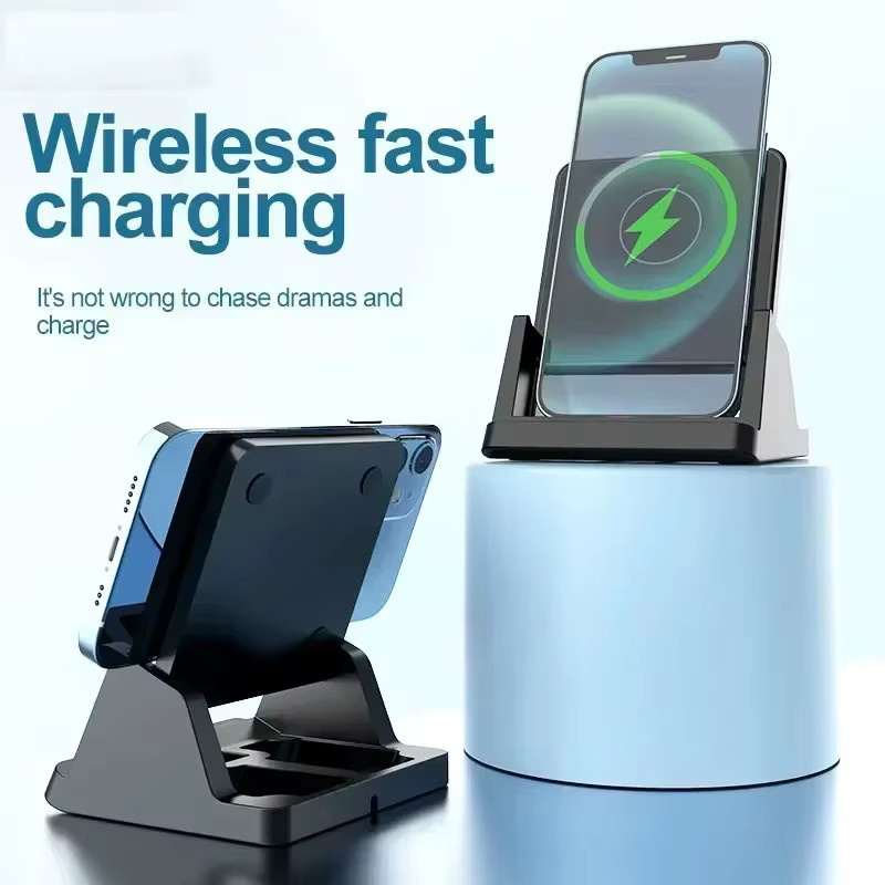 VIKEFON Kabelloses Ladegerät mit Ständer, Ultradünne Desktop-Ladestation für schnelles Aufladen, Kompatibel mit iPhone 17 16 15 14 13 12 sowie Samsung und Xiaomi - Bild 6