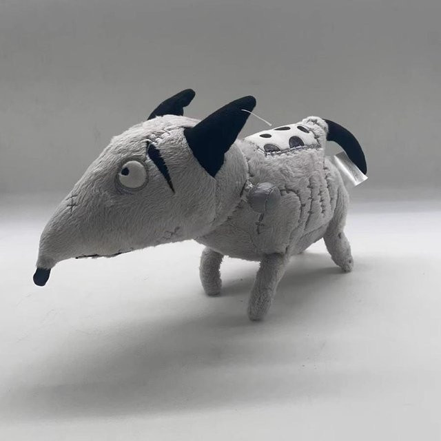 Frankenweenie Sparky Hund Plüschtier, Tim Burton, 25cm, grau, ab 14 Jahren - Bild 1