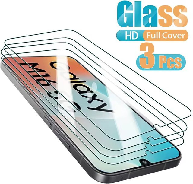 3er-Pack Gehärtetes Glas Screen Protector für Samsung Galaxy M13 M14 M15 M16 M32 M33 M34 M35 M36 M42 M52 M53 M54 M55 M55S 5G, Transparent - Bild 1