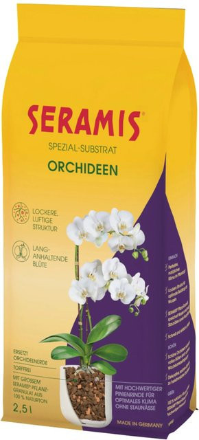 Seramis Spezial-Substrat für Orchideen mit grobem Tongranulat und Pinienrinde - Bild 1