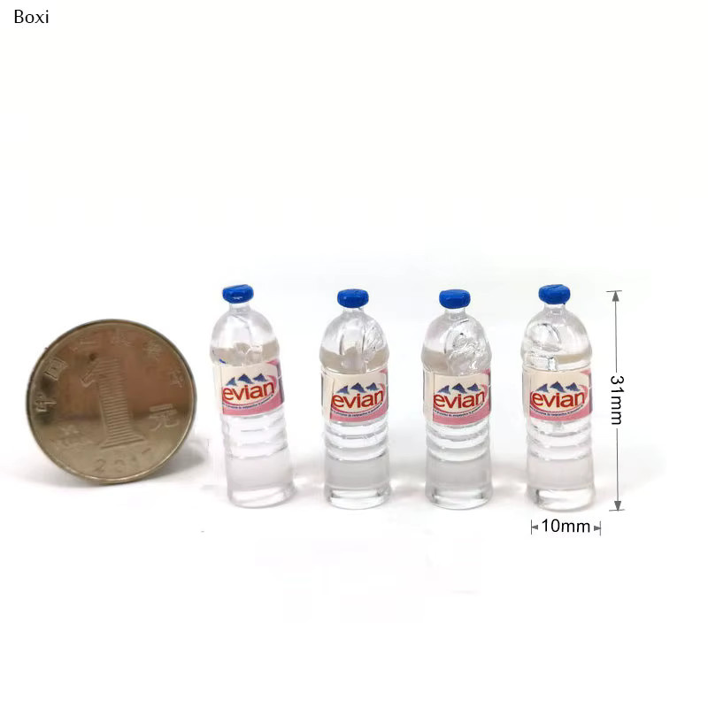 Boxi Mini Simulation Mineral Wasser Flasche, Zubehör, Harz, Kunststoff, transparent - Bild 3