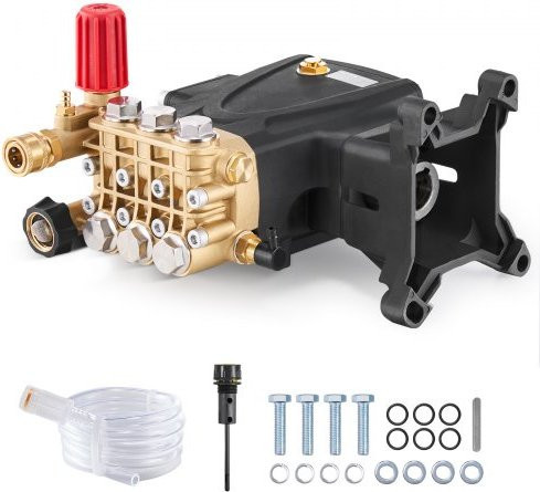VEVOR Hochdruckreinigerpumpe Triplex-Kolben horizontal mit 1 Zoll Welle, 4000 PSI und 4,0 GPM, Ersatz-Pumpen-Set mit Hardware, kompatibel mit Simpson MorFlex 40224, 40225, 40226 und Santoprene - Bild 1