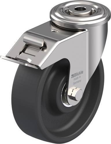 Blickle LIXR-POHI 125HXK-FI Lenkrolle mit Feststeller in Silber und Grau, Rad-Durchmesser: 125 mm, Tragfähigkeit: 150 kg - Bild 1