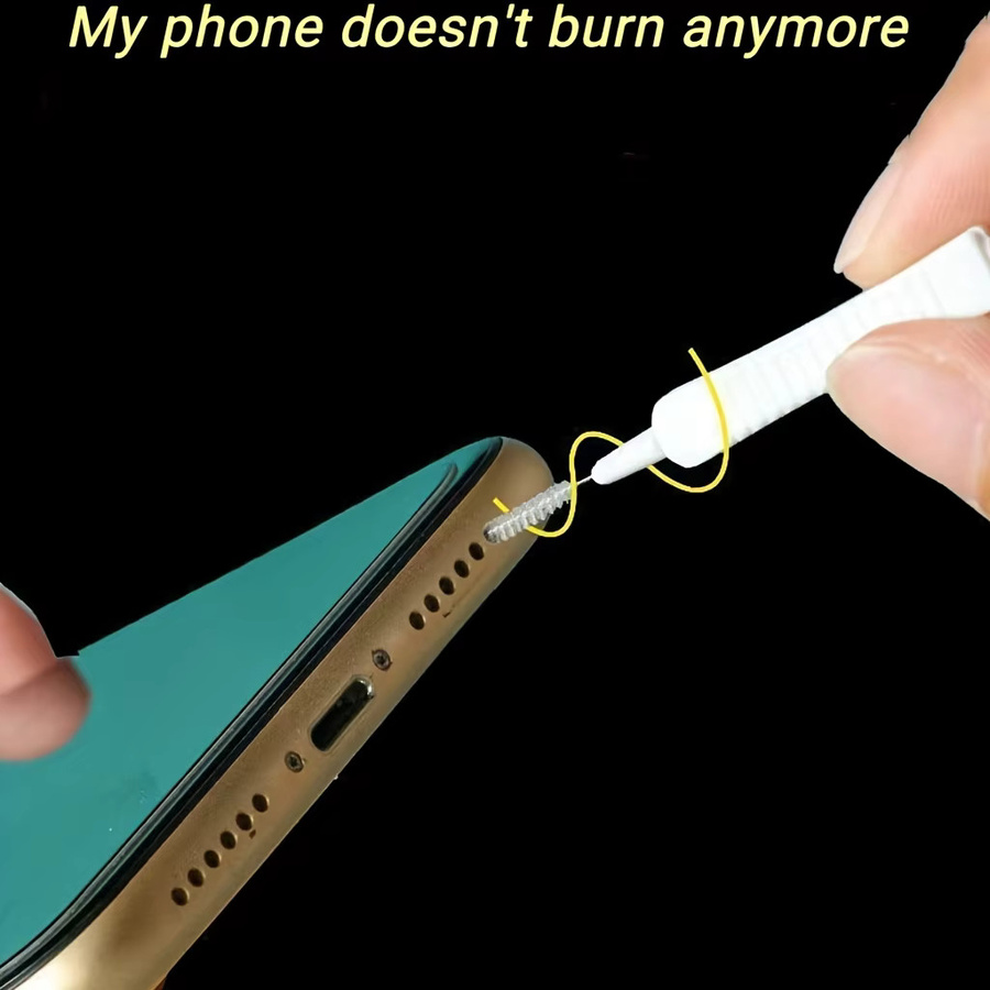 14-teiliges Handy Reinigungs-Kit zur Staubentfernung für Ladeports und Stecker, universell passend für iPhone und Samsung mit Reinigungsbürsten - Bild 4