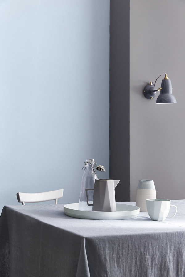Little Greene Absolute Matt Emulsion Wandfarbe Pale Wedgwood 249 Blau 10 l - Bild 1