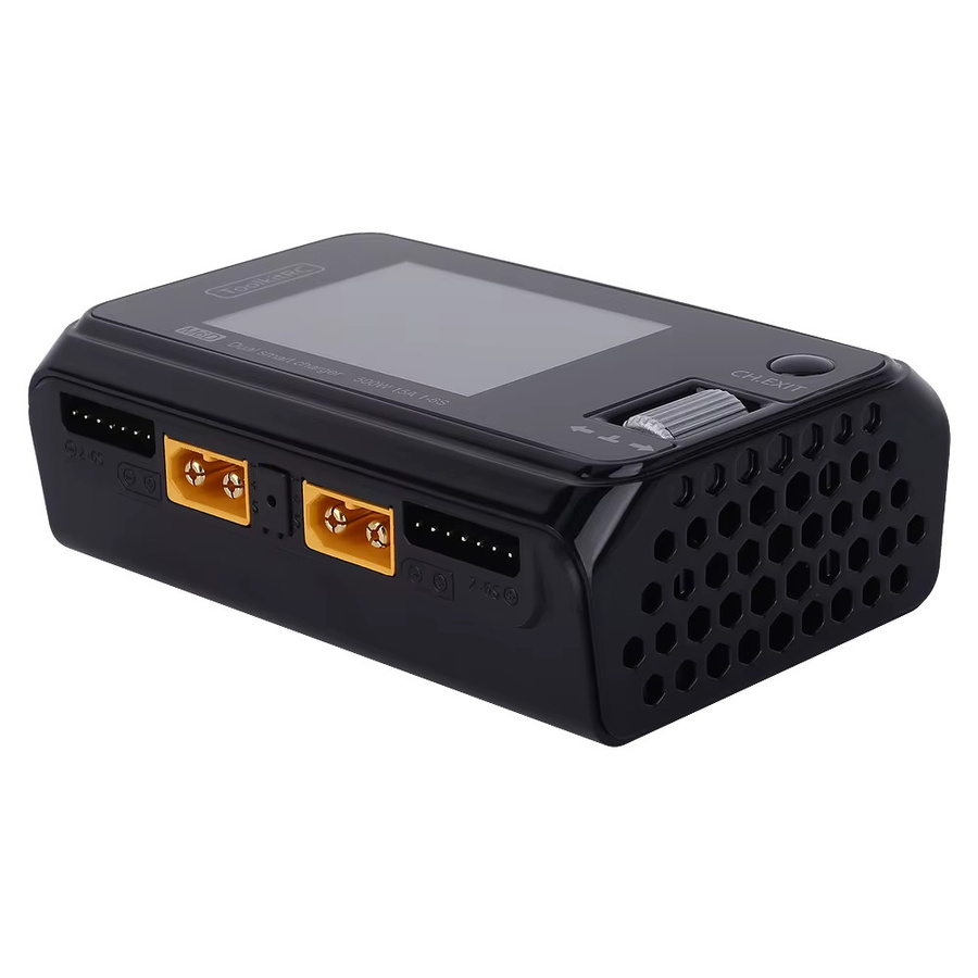 ToolkitRC M6D Smart Charger Discharger Dual-Channel Mini Ladegerät mit Netzteil für 1-6S Lipo-Akku in Schwarz - Bild 4