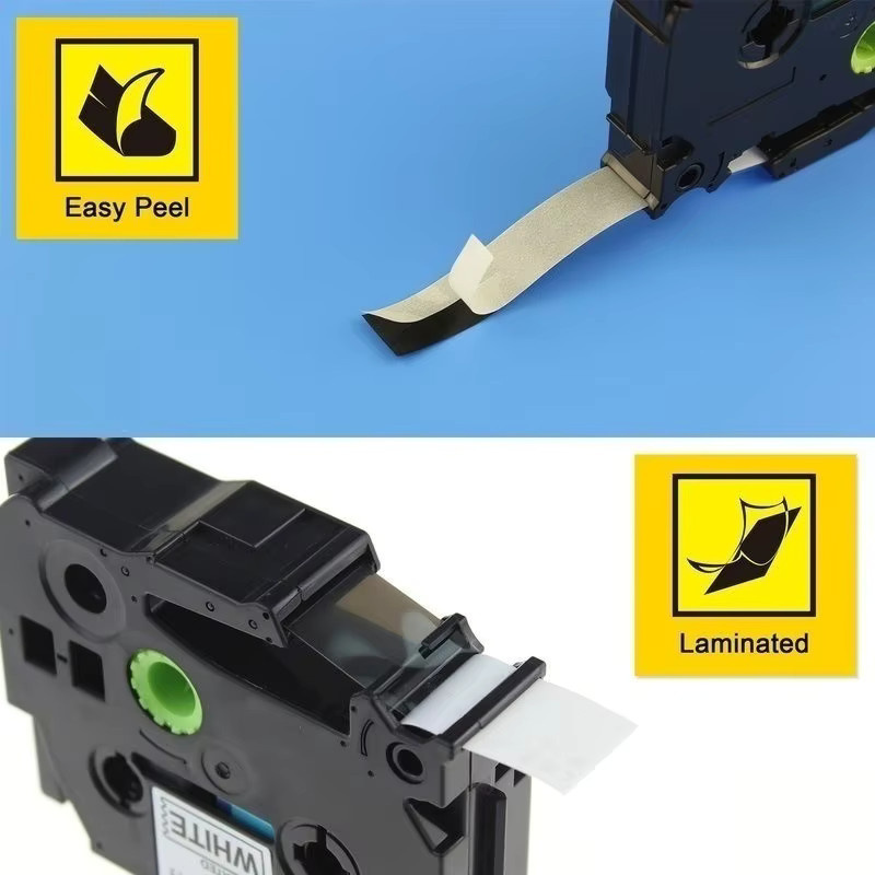 6er Set kompatibles Brother Etikettenband TZe-231, 12 mm, Schwarz auf Weiß, laminiert, für PTH110 und PTD210 - Bild 4
