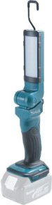 Makita Akku-LED-Arbeitslampe DEBDML801 in Weiß mit verstellbarem Omnidirektional-Licht und Haken - Bild 1