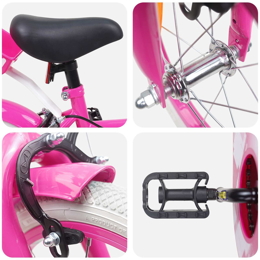 VD Home Furnishing Kinderfahrrad 16 Zoll Rosa - Bild 2