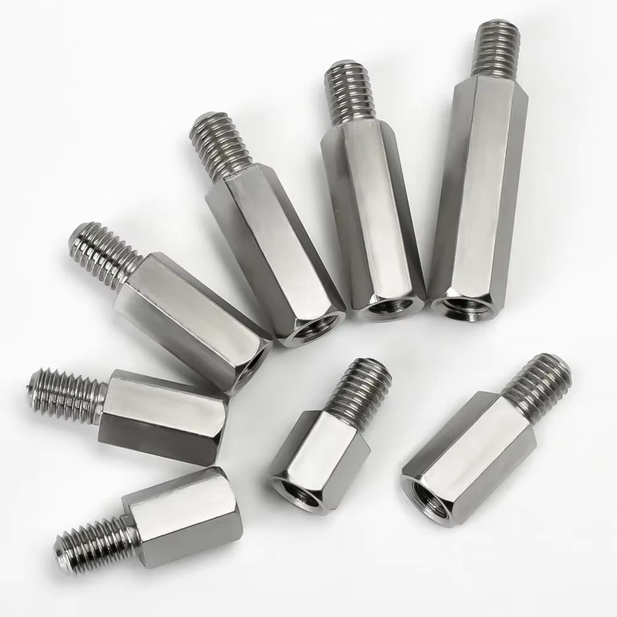 Abstandshalter aus Edelstahl 304 für PCB-Unterstützung, Männlich-Weiblich, Sechskant-Abstandshalter in Silber - Bild 3