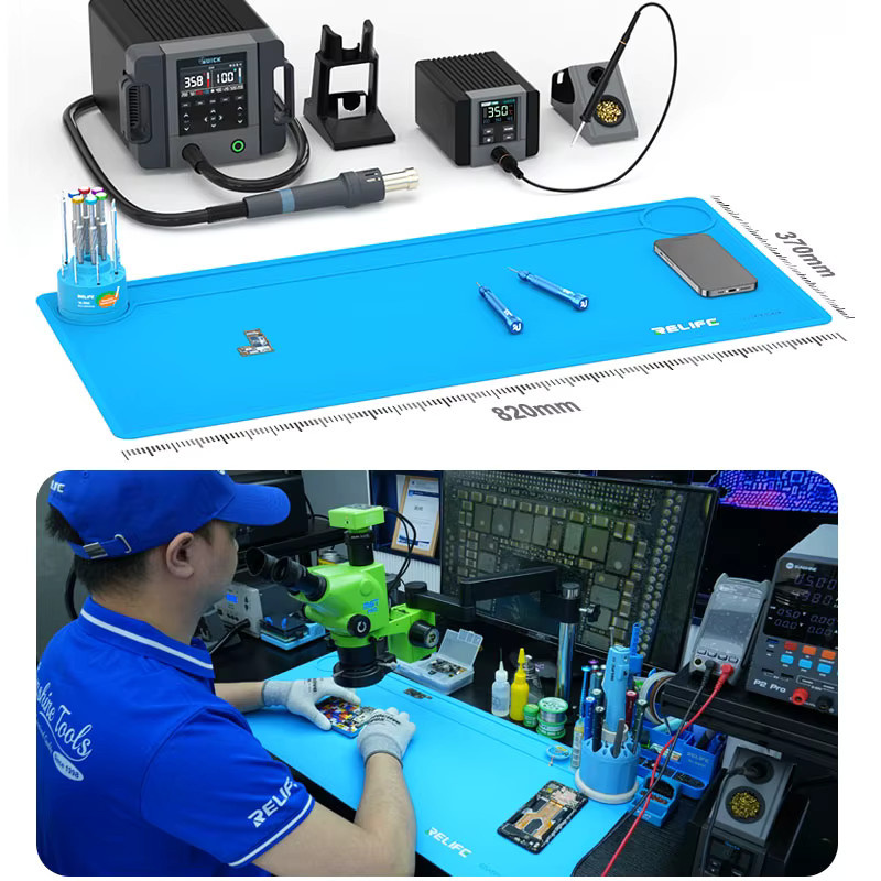 RELIFE RL-004DQ Silikon-Reparaturpad Luxusmodell in Blau, 35 Zoll, hochtemperaturbeständig bis 500 °C - Bild 2