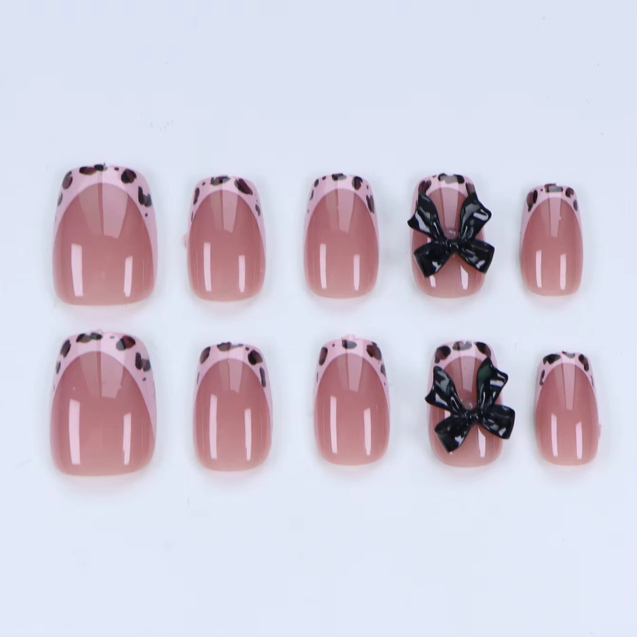 ARTAUG Künstliches Nagelset, Schwarz, Glänzend, 10-teilig - Bild 2