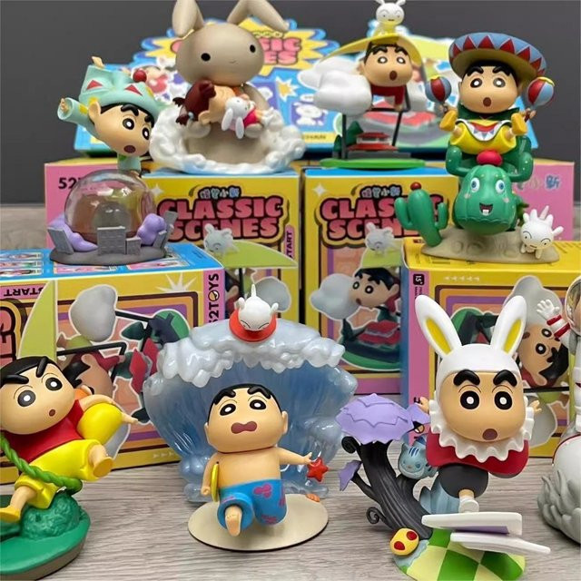 LDCX Crayon Shin-chan Klassische Szenen-Serie Blindbox, Desktop-Deko-Puppe - Bild 1