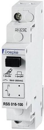 Doepke Steuerschalter 09981071 für DIN-Schiene in Schwarz und Weiß - Bild 1