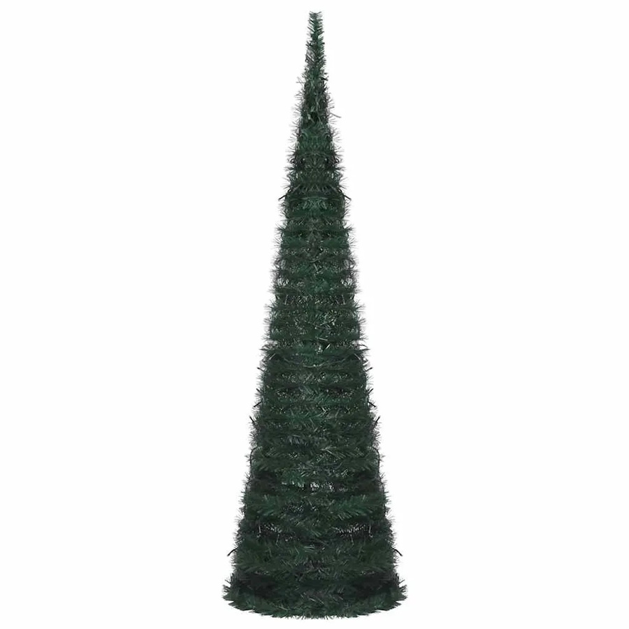vidaXL Künstlicher Pop-Up-Weihnachtsbaum mit LED-Beleuchtung in Grün, Höhe: 150 cm - Bild 2