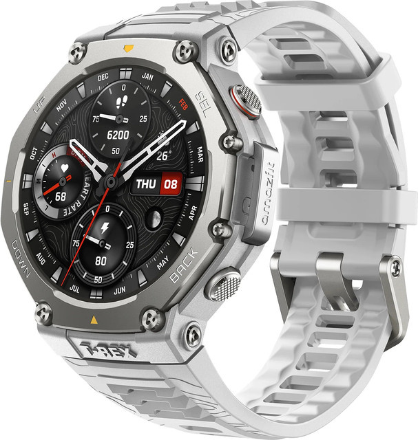 Amazfit Smartwatch, T-Rex 3, Haze Gray, Titan, Silikon, GPS, Unisex - Bild 1