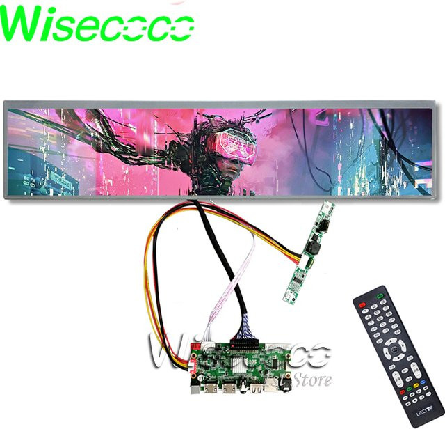 Wisecoco 19 Zoll Digital Signage LCD-Display mit IPS Stretch-Bar-Technologie und 1920x360 Auflösung - Bild 1