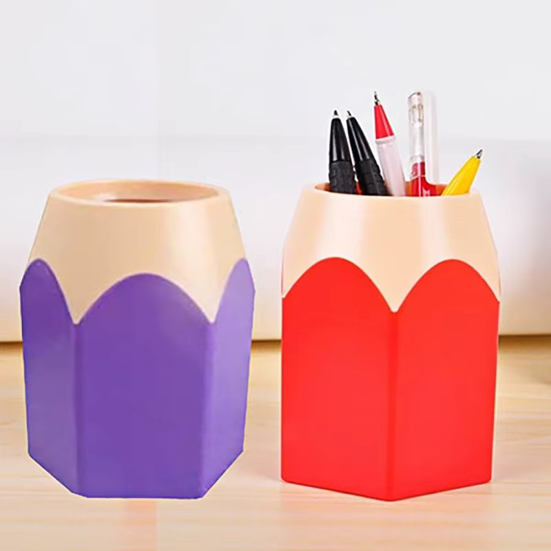 5er-Pack dekorative Stifthalter aus Kunststoff in Multicolour für Schule, Büro und Zuhause - Bild 3