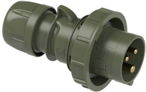 PC Electric Shark 0232-6.u CEE Stecker 32A 3-polig in Grün mit IP67 Schutzart - Bild 1